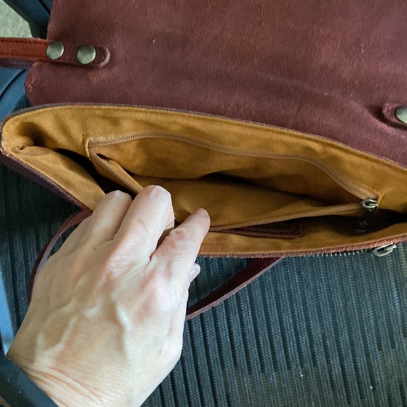 Patricia Nash Red Leather Clutch/Wristlet/Crossbody Handbag! - Picture 7 of 11